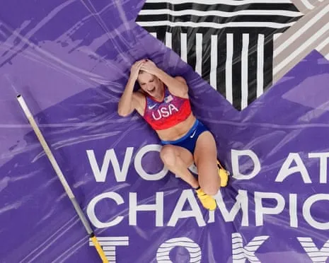 Moon claims third straight world championship pole vault gold in thrilling Japanese showdown